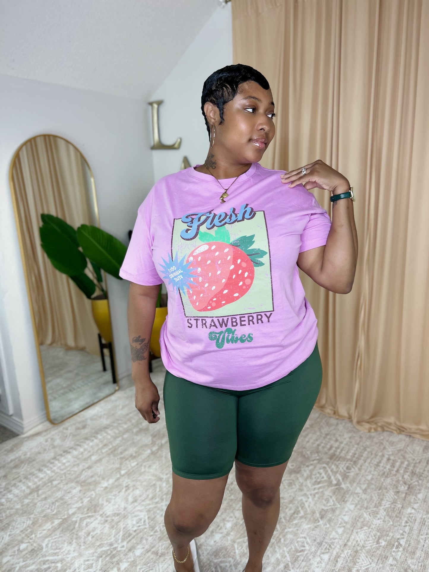 Strawberry Tee (Orchid Pink)