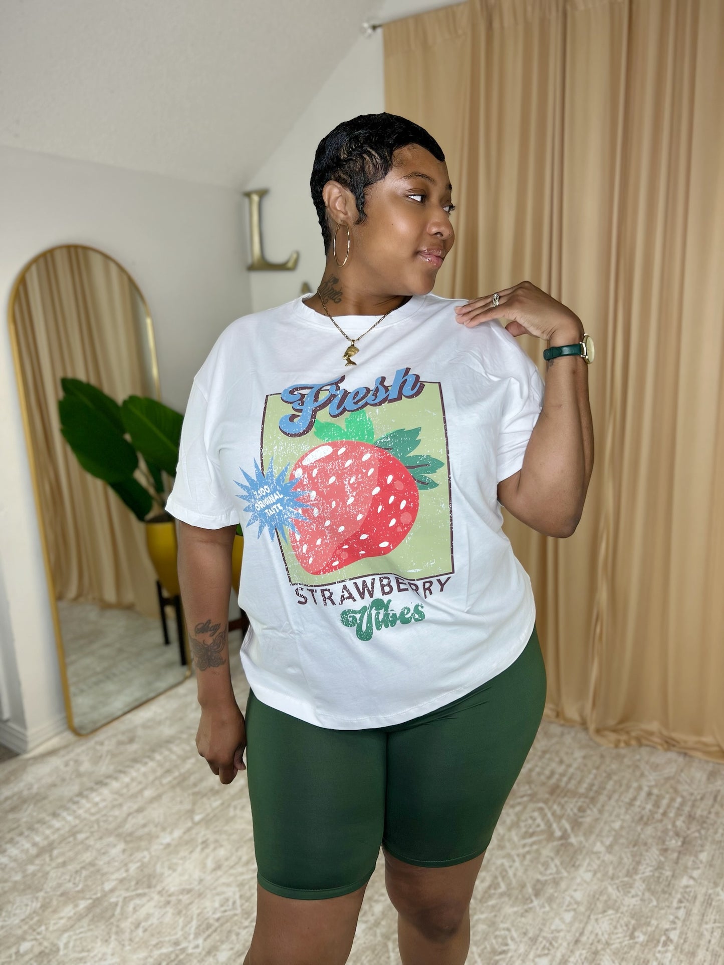 Strawberry Tee (White)