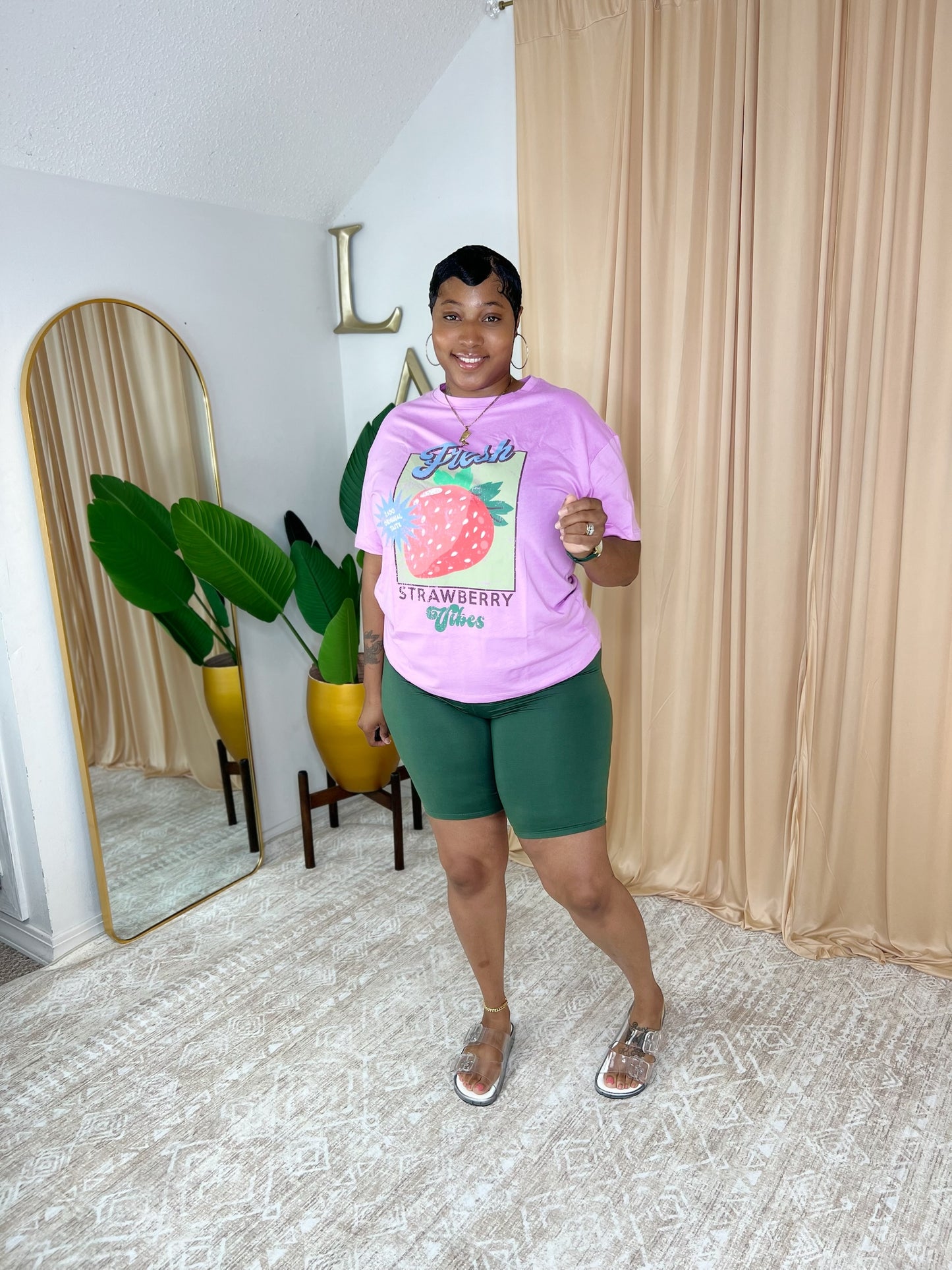 Strawberry Tee (Orchid Pink)