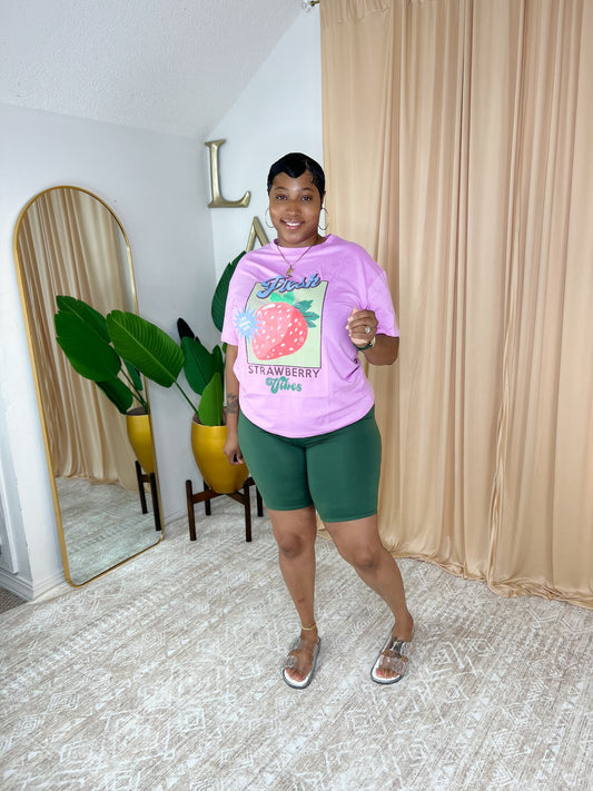 Strawberry Tee (Orchid Pink)